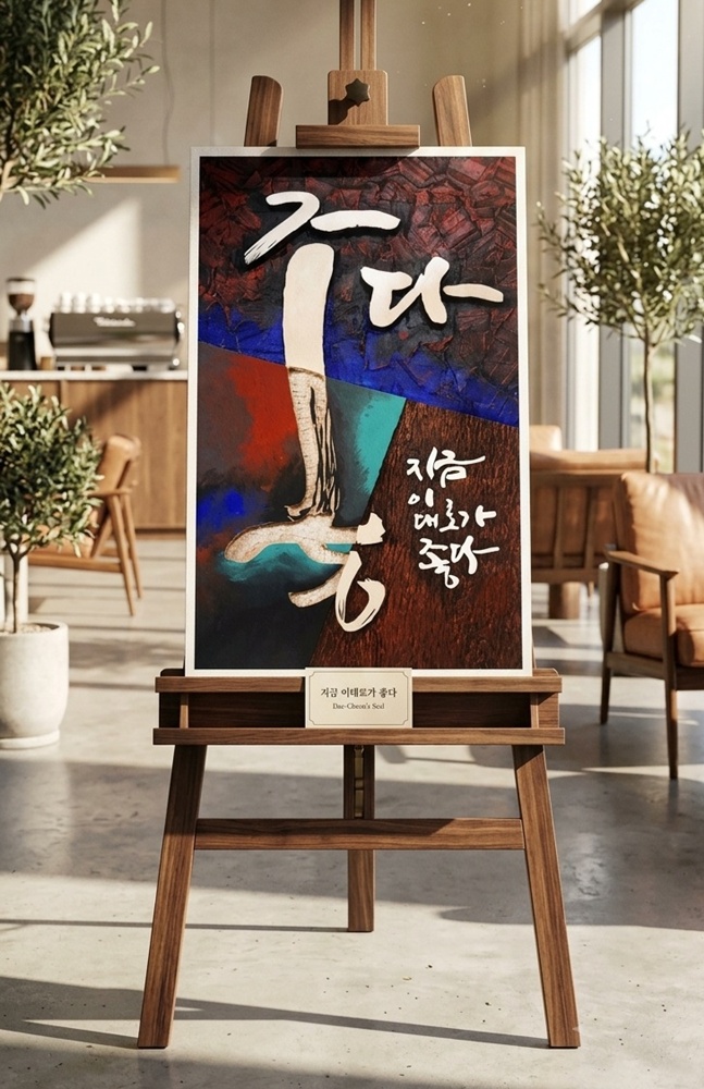 좋다 — 캘리서각 작품