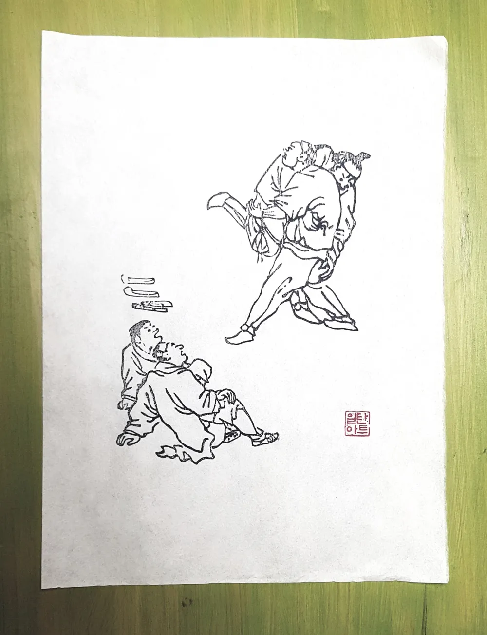 김홍도그림 — 디테일 3 (4 / 4)
